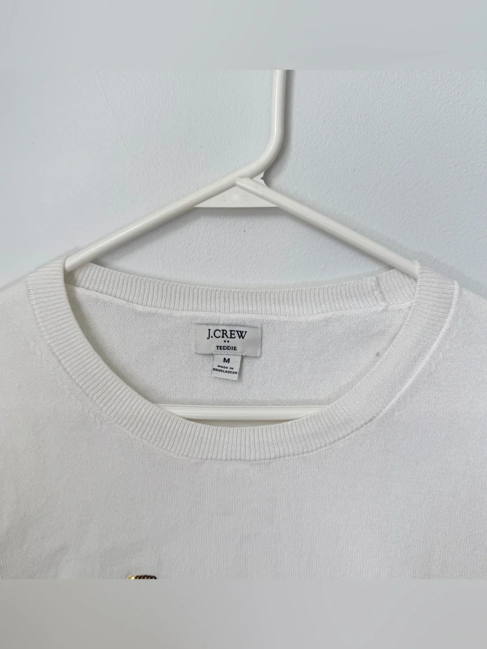 J. Crew Cheers! Teddie Sweater Medium Crew Neck Holiday Top